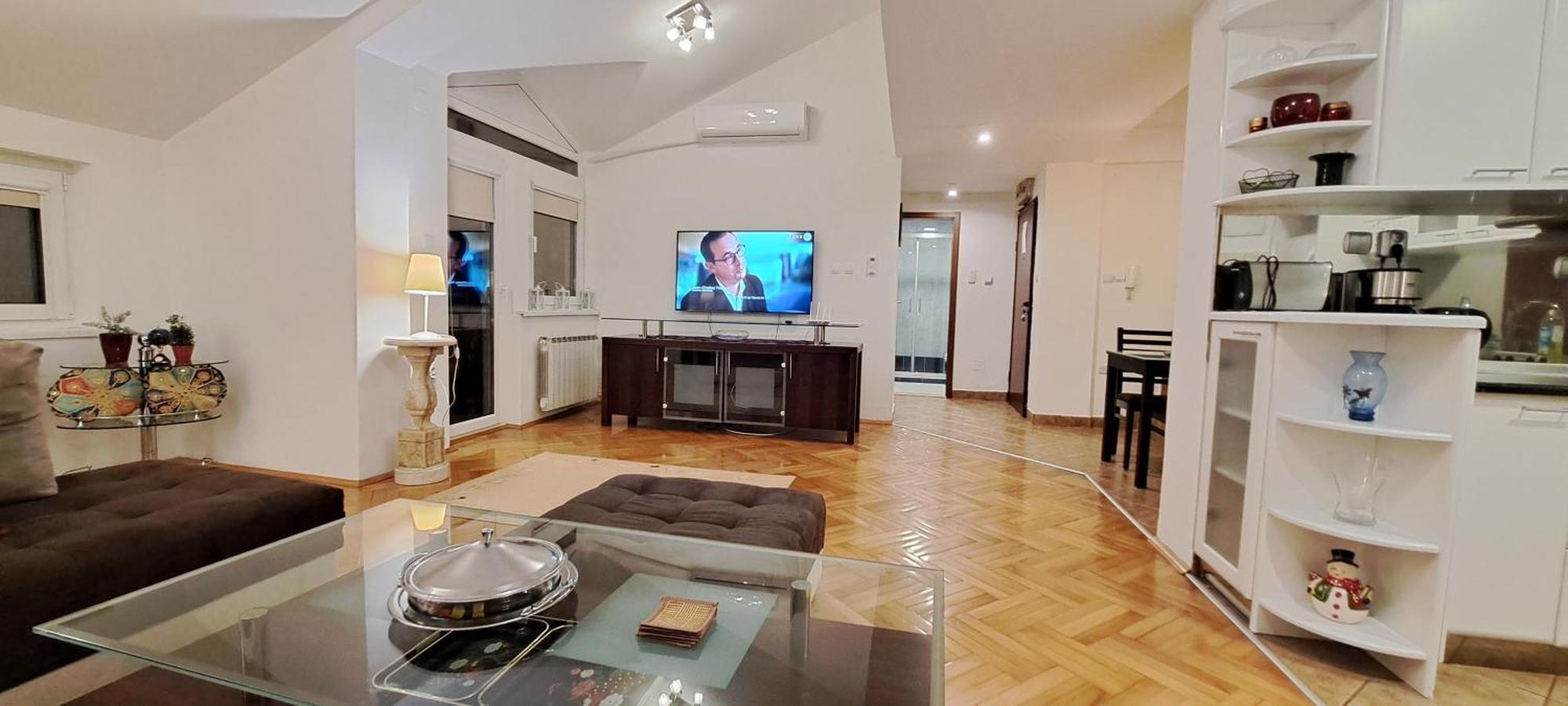 Central Skopje Duplex Apartment Dış mekan fotoğraf
